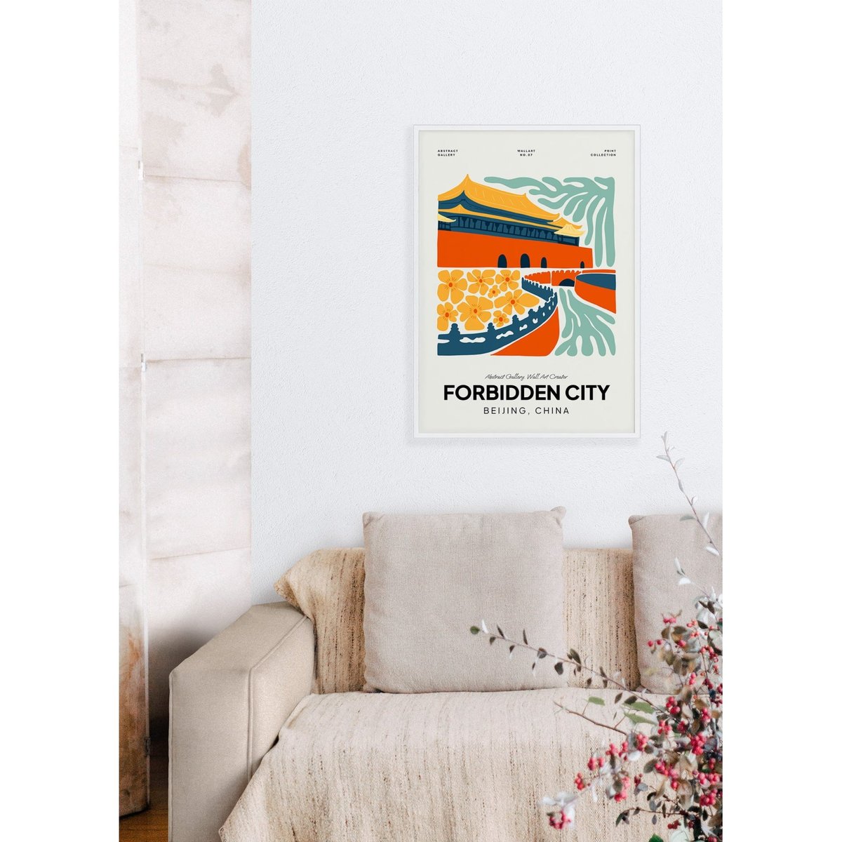 Affiche Chine Cité Interdite blanc, L'AFFICHERIE