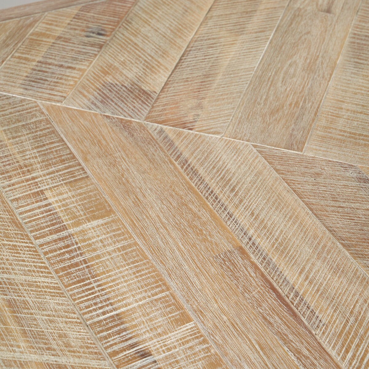 Marea Sand Wash Parquet Industrial Dining Table (Seats 8) acacia, ÉDITÉ