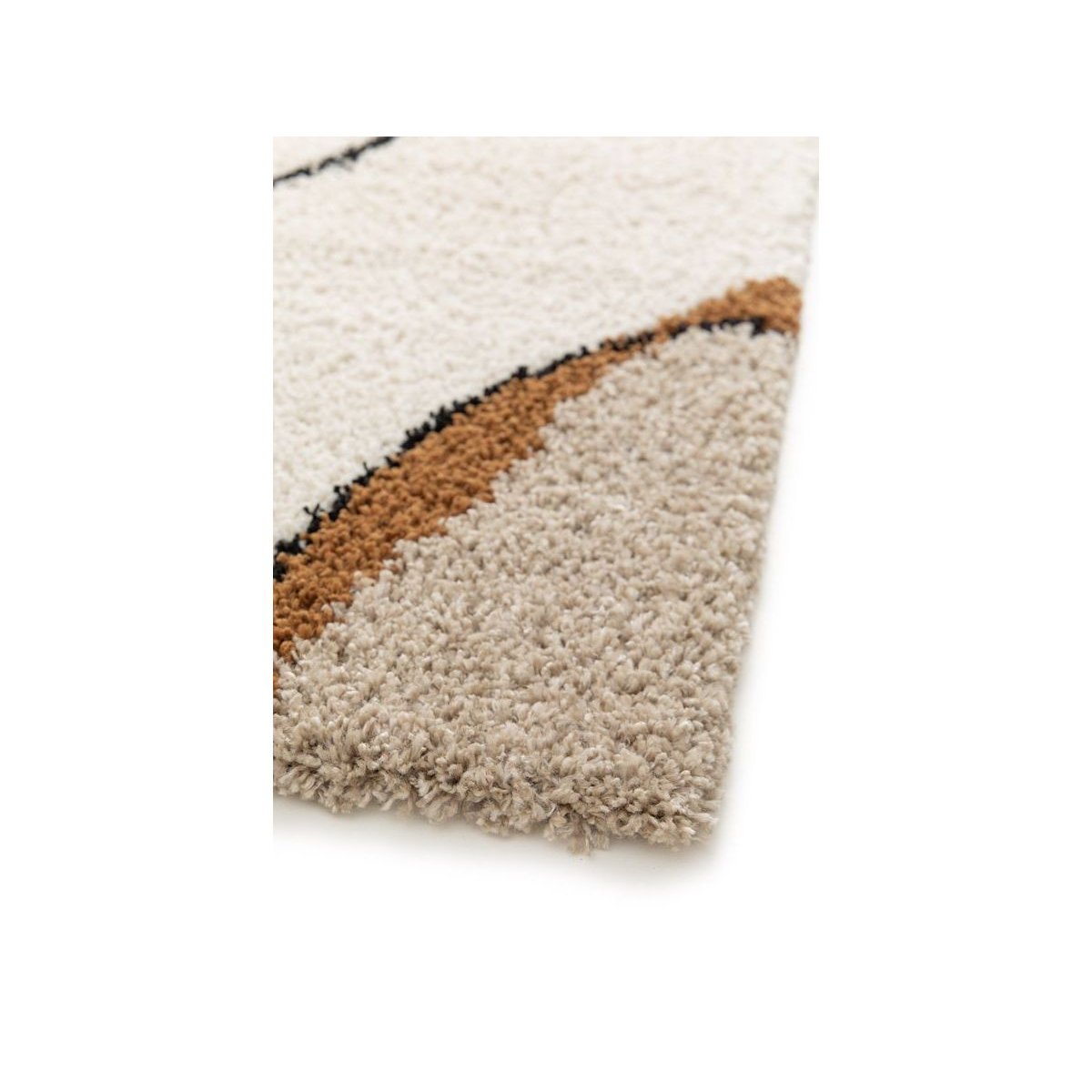 Tapis poils poils longs style , LALOU beige, BOBOCHIC