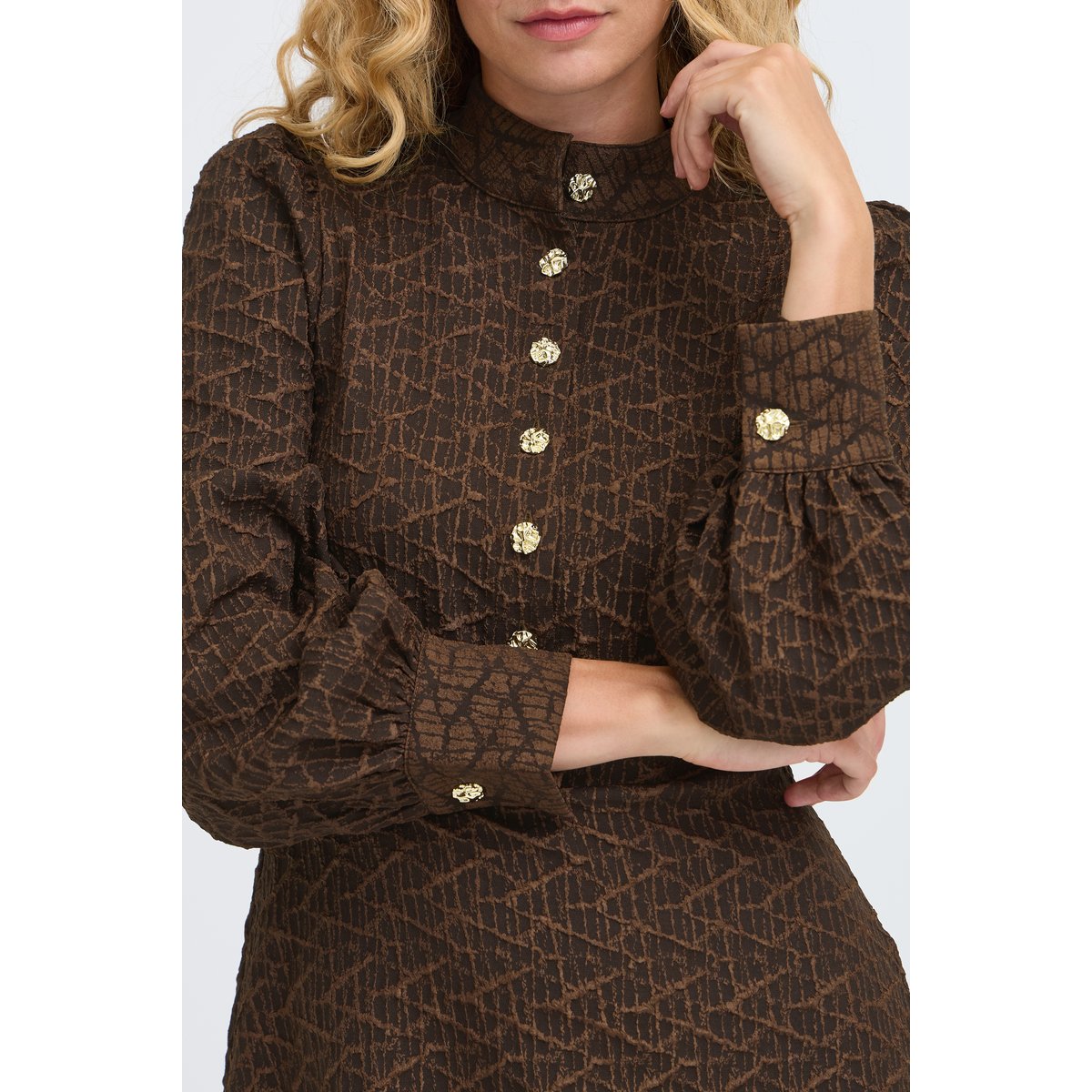 Robe de soirée marron java, B.YOUNG