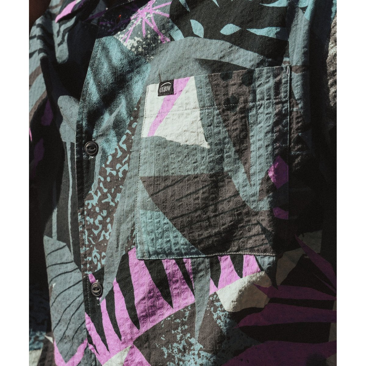Chemise manches courtes WIPEOUT deep marine, OXBOW