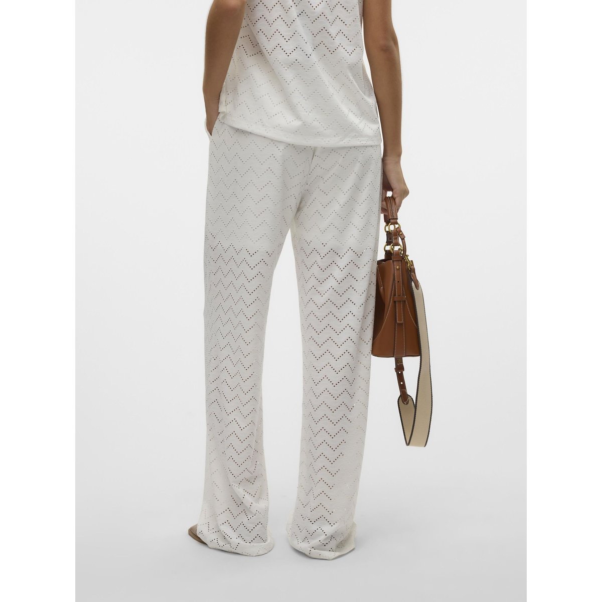 Pantalon À Jambe Large snow white, VERO MODA