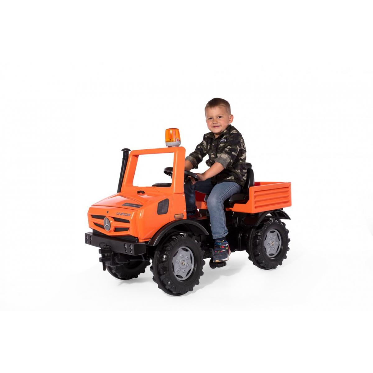Rolly Toys Tracteur a pédales service rollyUnimog orange, ROLLY TOYS
