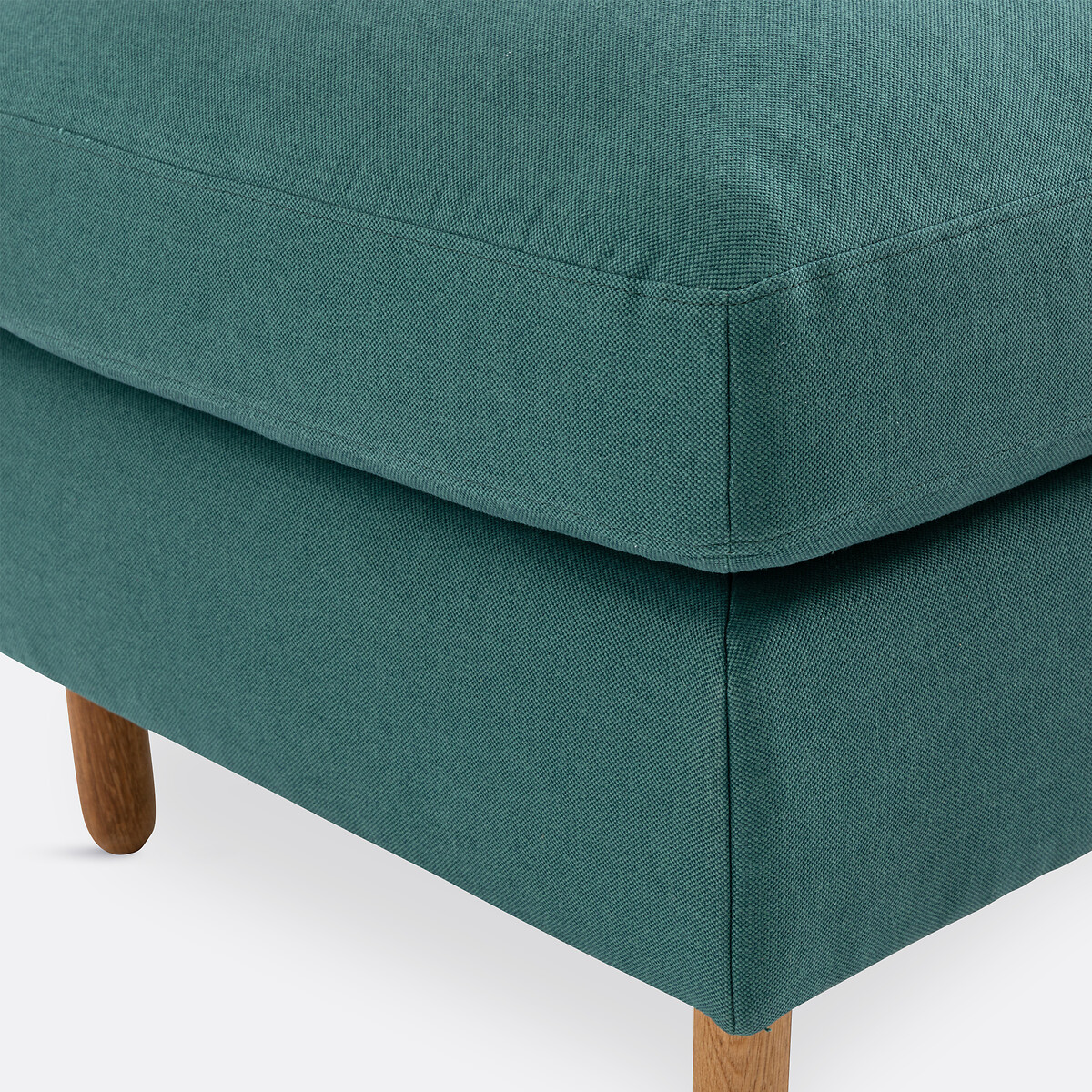 Poef katoen/polyester Loméo eucalyptus groen, LA REDOUTE INTERIEURS