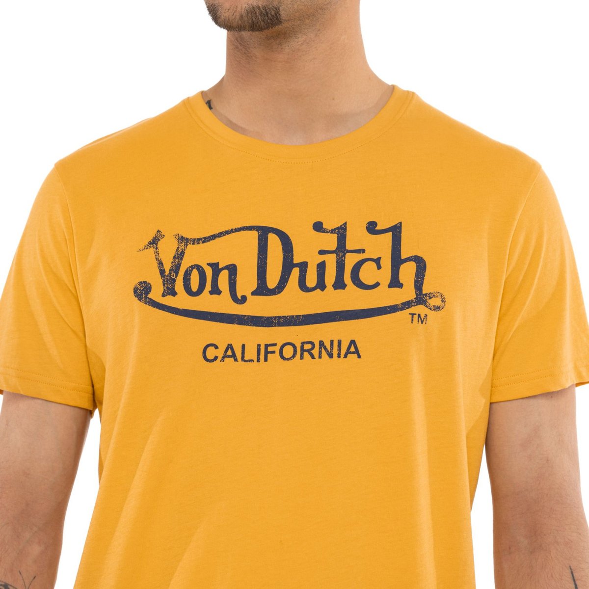 Tee Shirt coton First jaune/noir, VON DUTCH