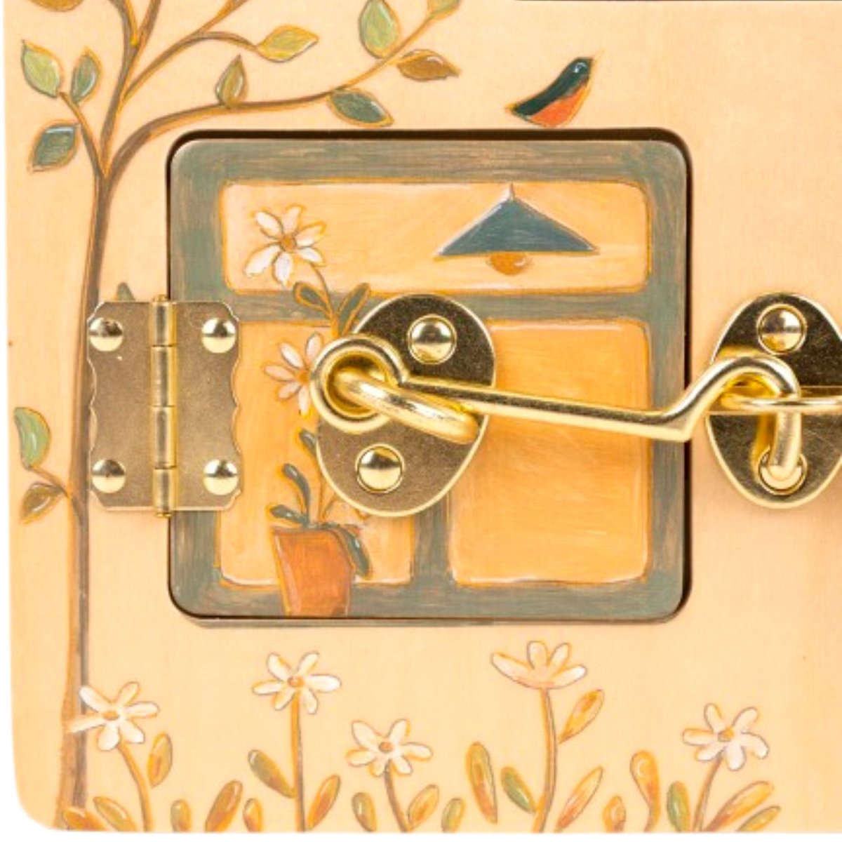 Tableau d'activités à serrures beige, orange, vert, EGMONT TOYS