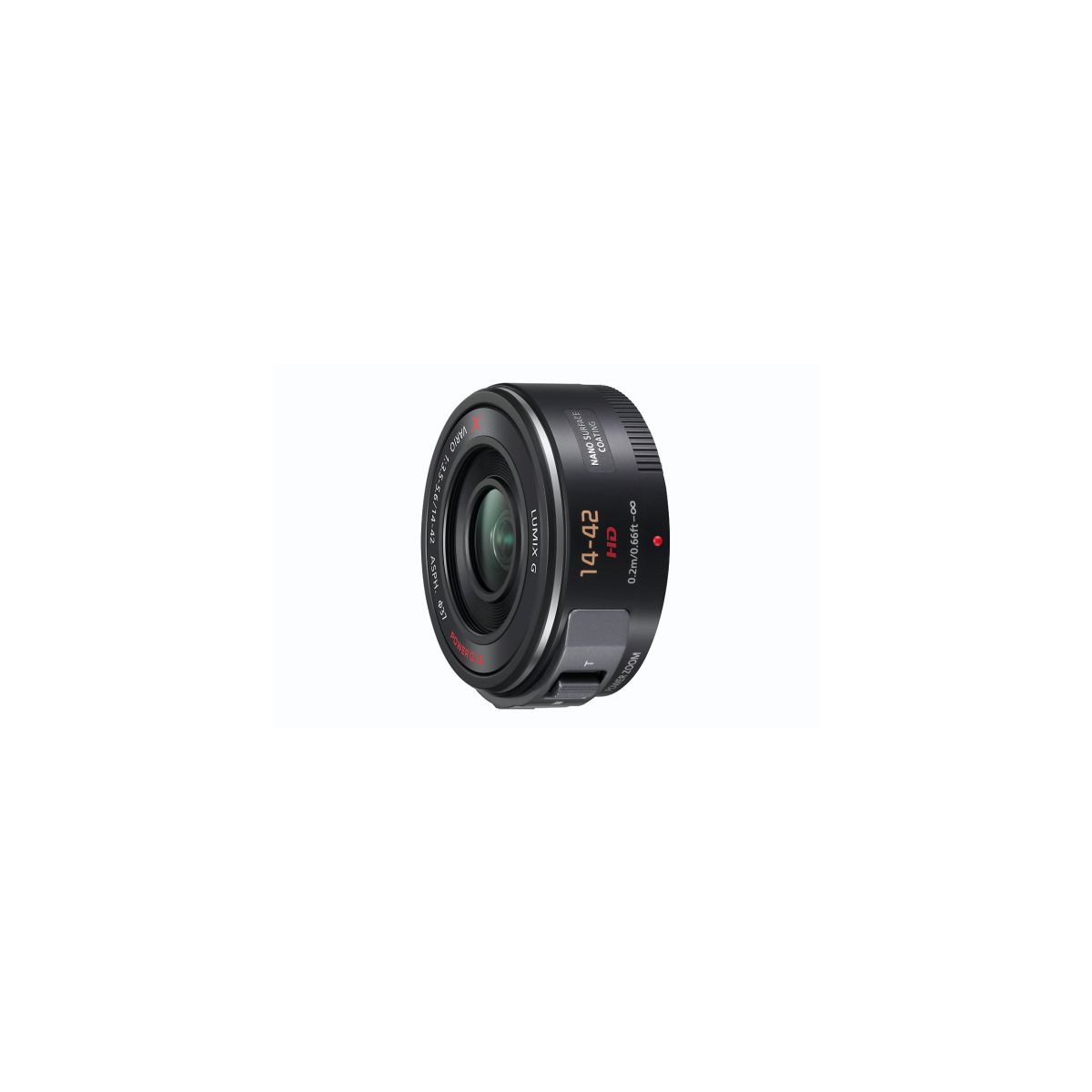 Objectif Pour Hybride 14-42mm F/3.5-5.6 Pz Ois Noir Lumix G X couleur unique, PANASONIC