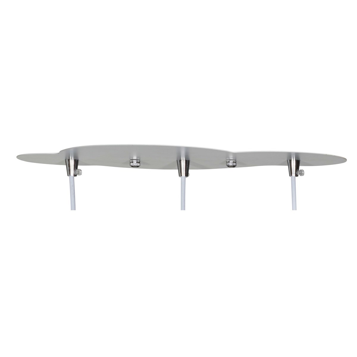 Suspension Lumineuse Trio Plafonnier en coton blanc, SAUTHON