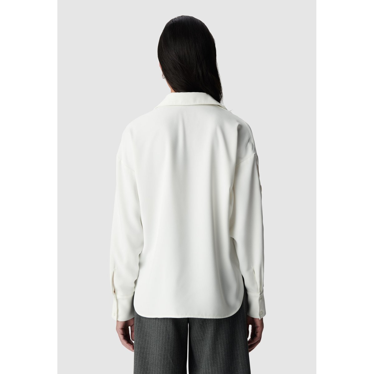 Chemise manches longues ajourées ecru, IKKS