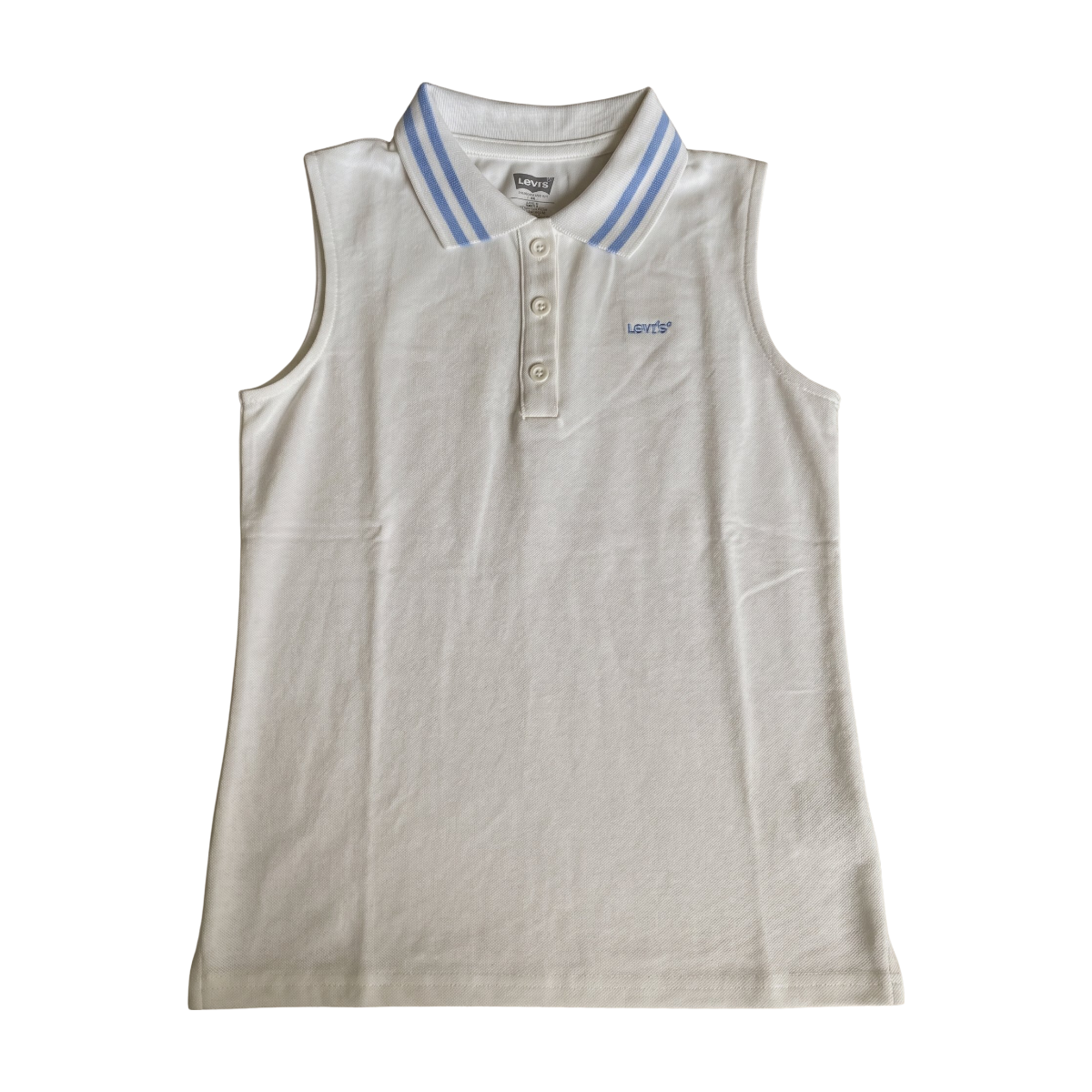 Polo enfant - Très bon état blanc, bleu, LEVI'S