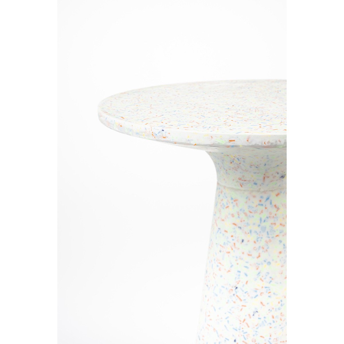Table d'appoint en plastique recyclé - VICTORIA multicolore, ZUIVER
