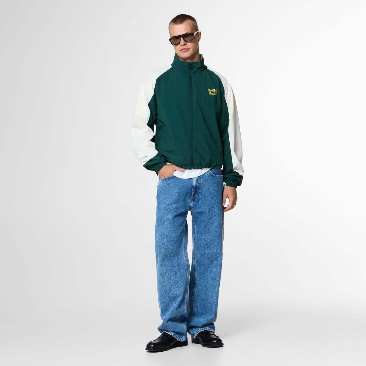 Veste À Col Montant Avec Logo vert foncé, PEPE JEANS
