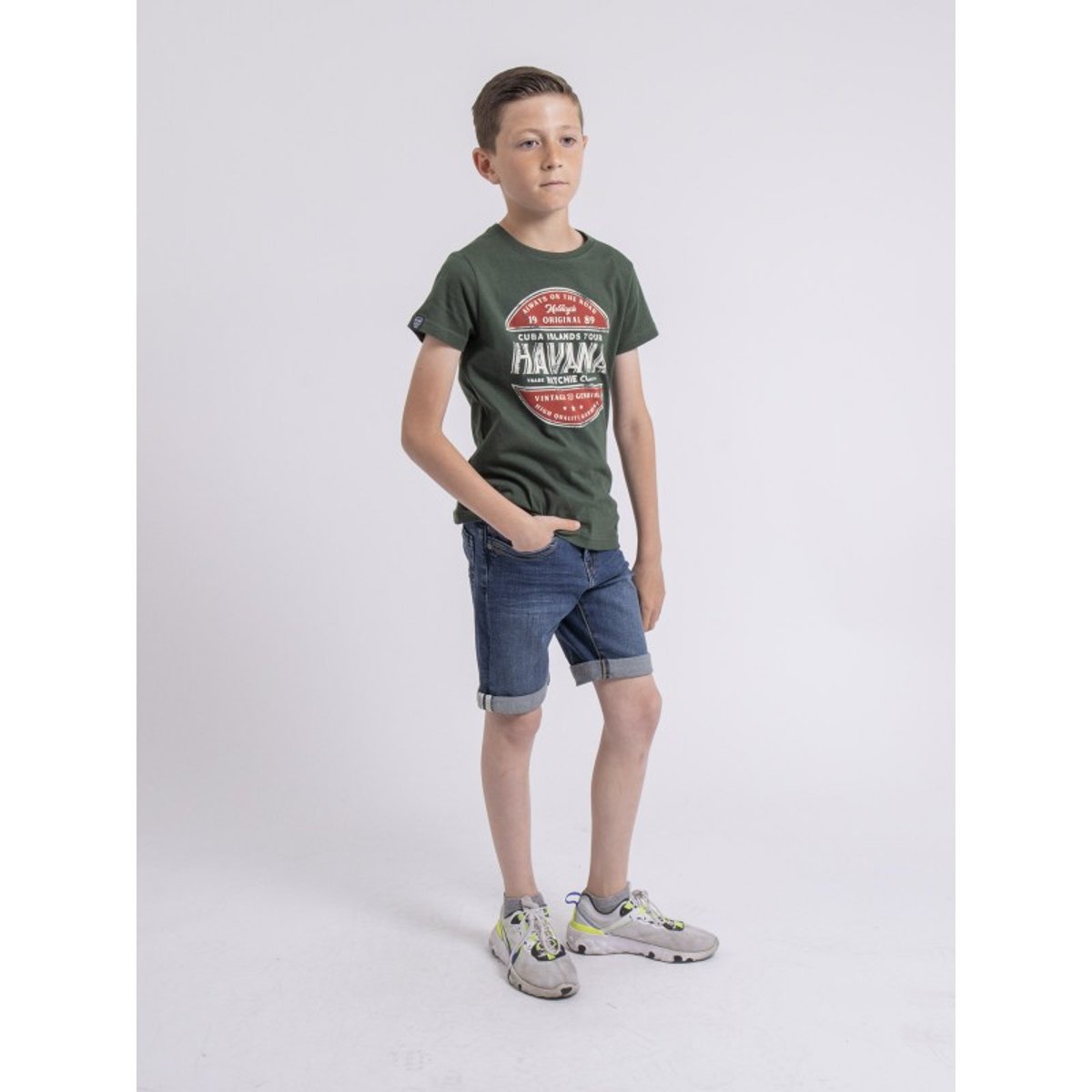 T-shirt Col Rond Pur Coton Numatis-j vert, RITCHIE