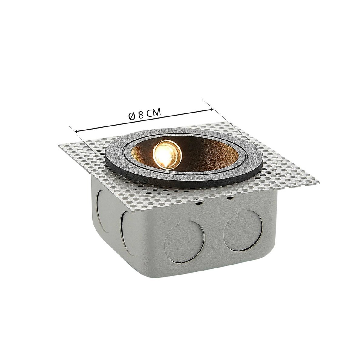 Applique extérieure en aluminium moderneLED anthracite, LUCANDE