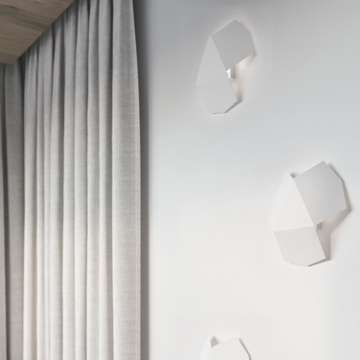 Applique Acier Blanc G9 2 Tre blanc, EDEN