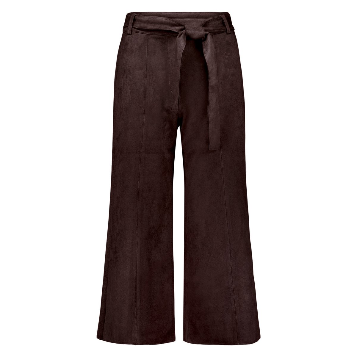 Jupe-culotte à ceinture à nouer chocolate plum, ZERO