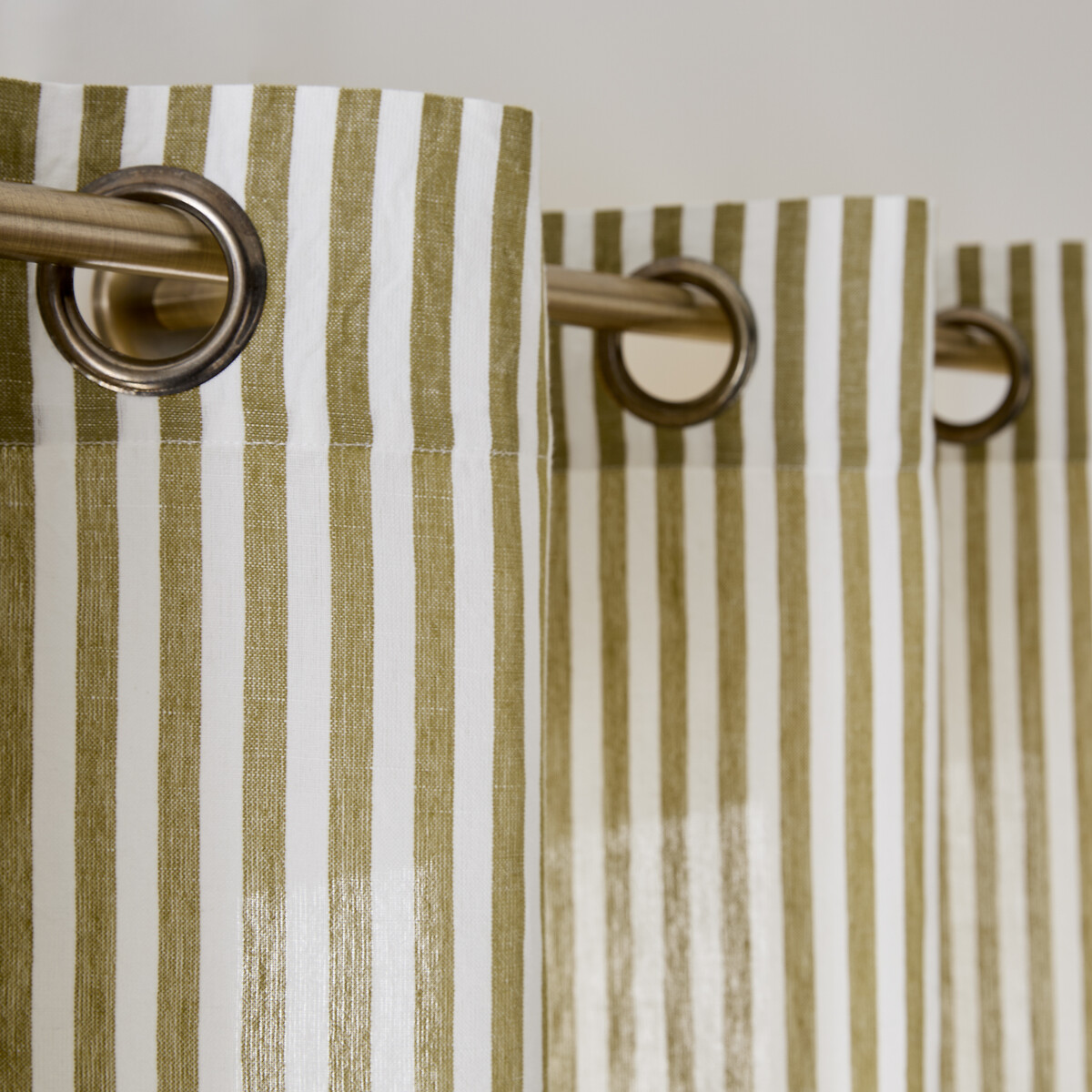 Tenda in cotone/lino con occhielli, Cottage giallo liquore, LA REDOUTE INTERIEURS