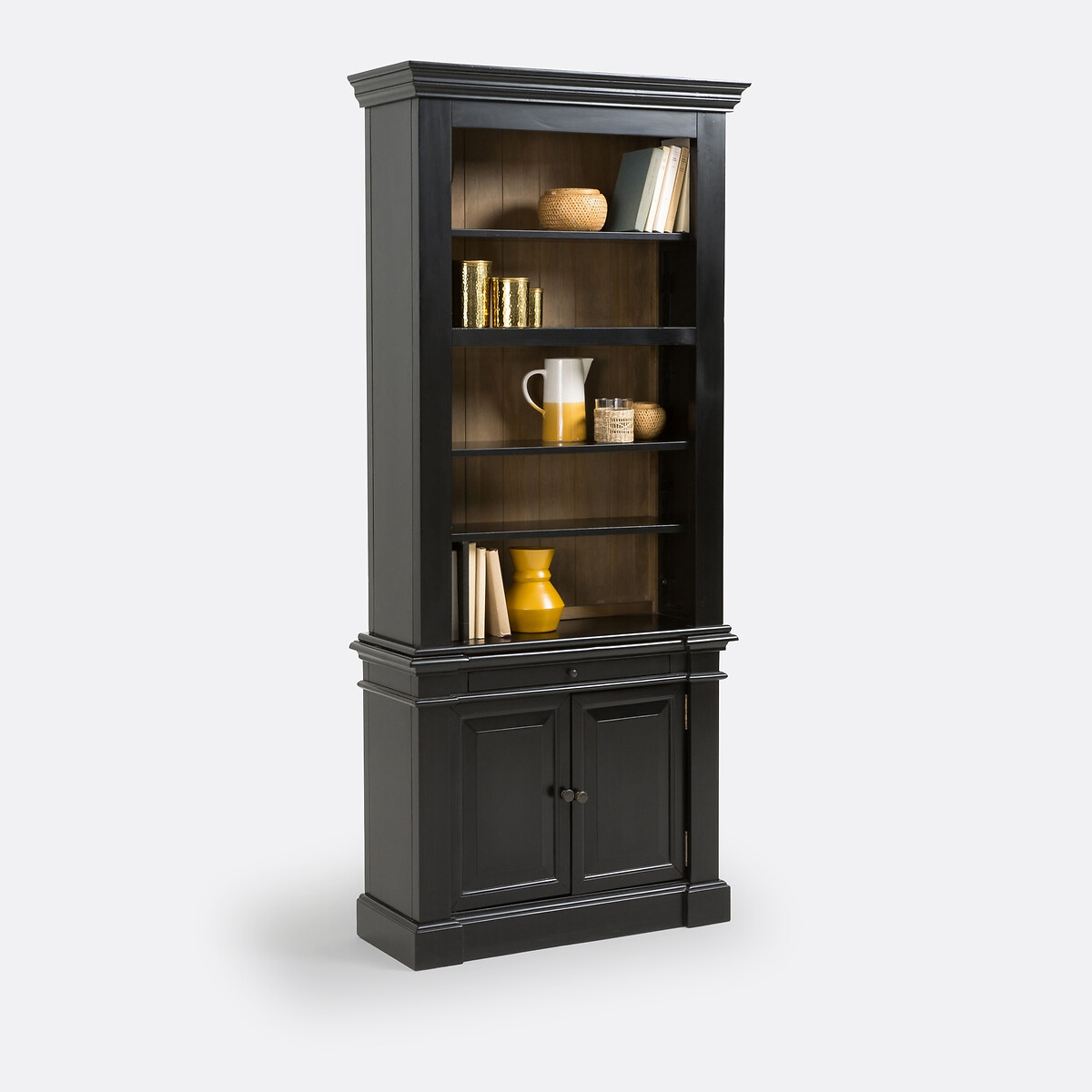 Lipstick Apthocary Cabinet in Solid Pine black, LA REDOUTE INTERIEURS