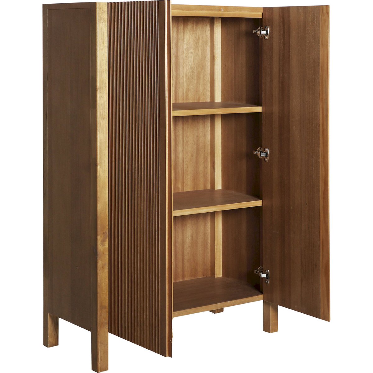 Armoire en bois rainuré collection copenhague brun, RECOLLECTION