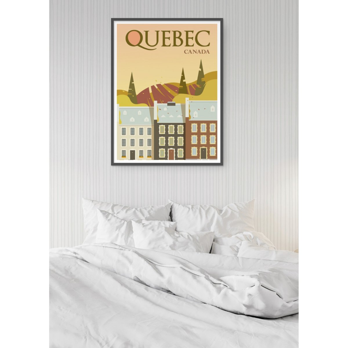 Affiche Québec blanc, L'AFFICHERIE