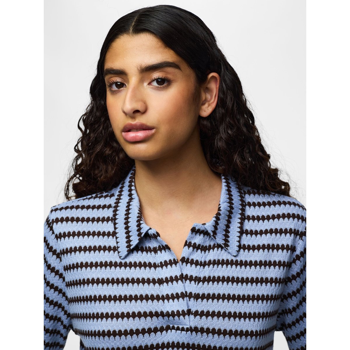 Top En Maille bleu - cashmere blue1, PIECES