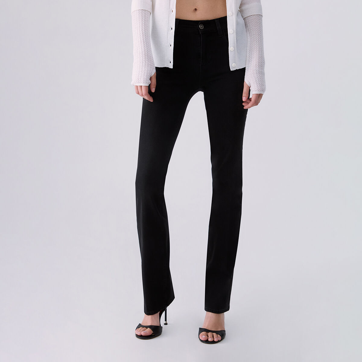 Jean bootcut Amazing Fit denim noir, LIU JO