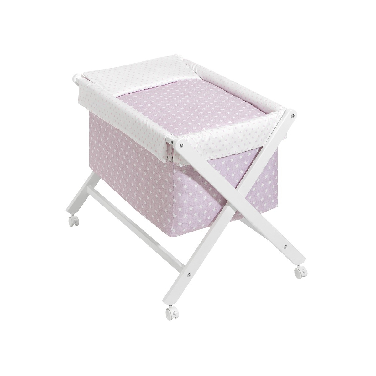 Berceau en Croix-Etoile-Rose couleur unique, INTERBABY