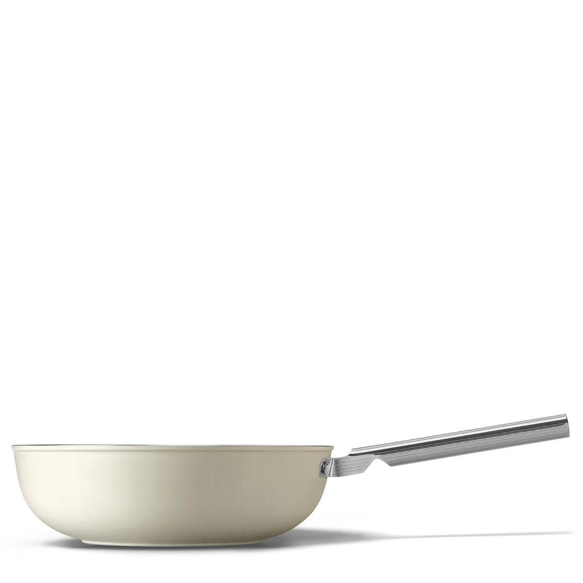 Wok antiaderente, 20cm, SMEG creme, SMEG
