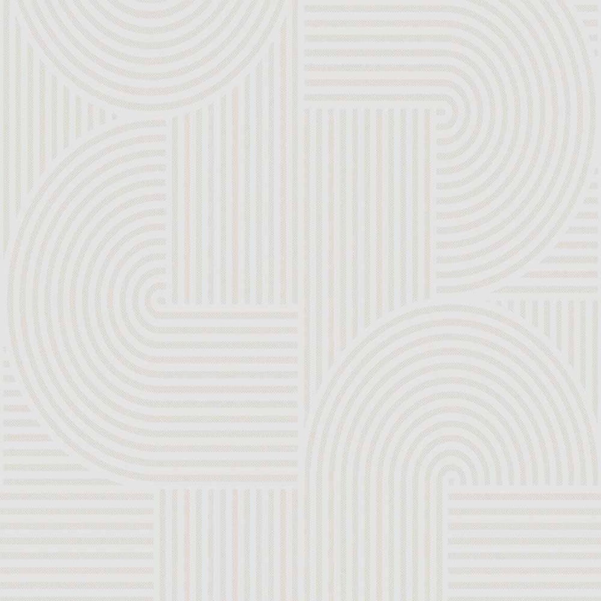 Papier peint Centra White blanc satiné, GRAHAM ET BROWN