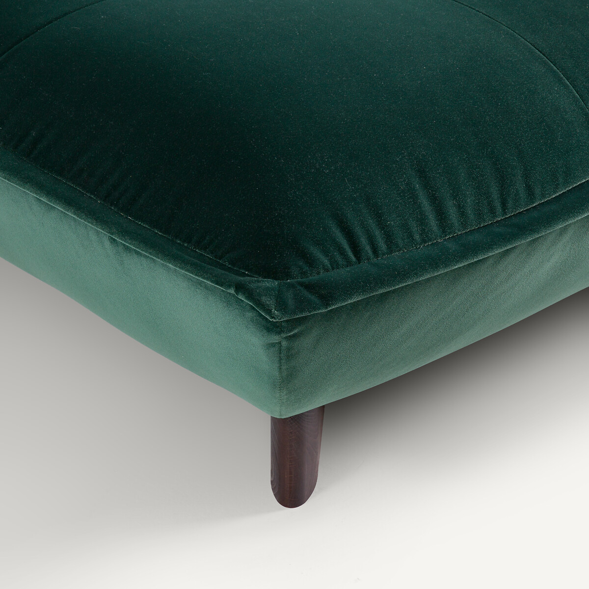 Banquette modulable en velours, KAORI vert tsar, AM.PM