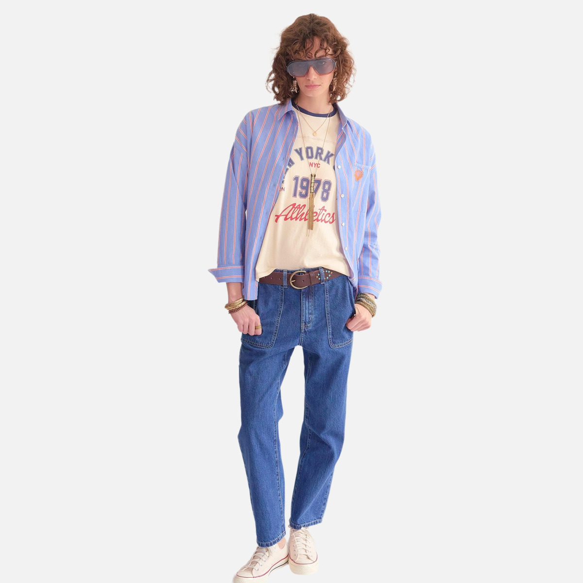 Jean THE WORKER NEBRASKA bleu stone wash, MKT STUDIO