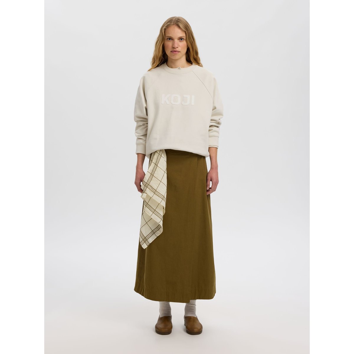 Sweat-Shirt À Manches Longues gris - silver birch1, SELECTED