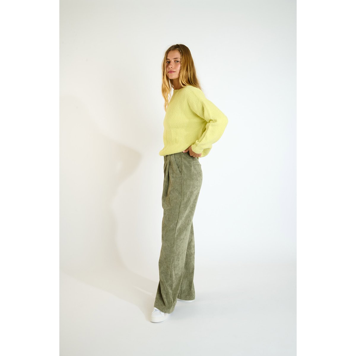 Pantalon Landon - SUTTON vert mousse, BANANA MOON