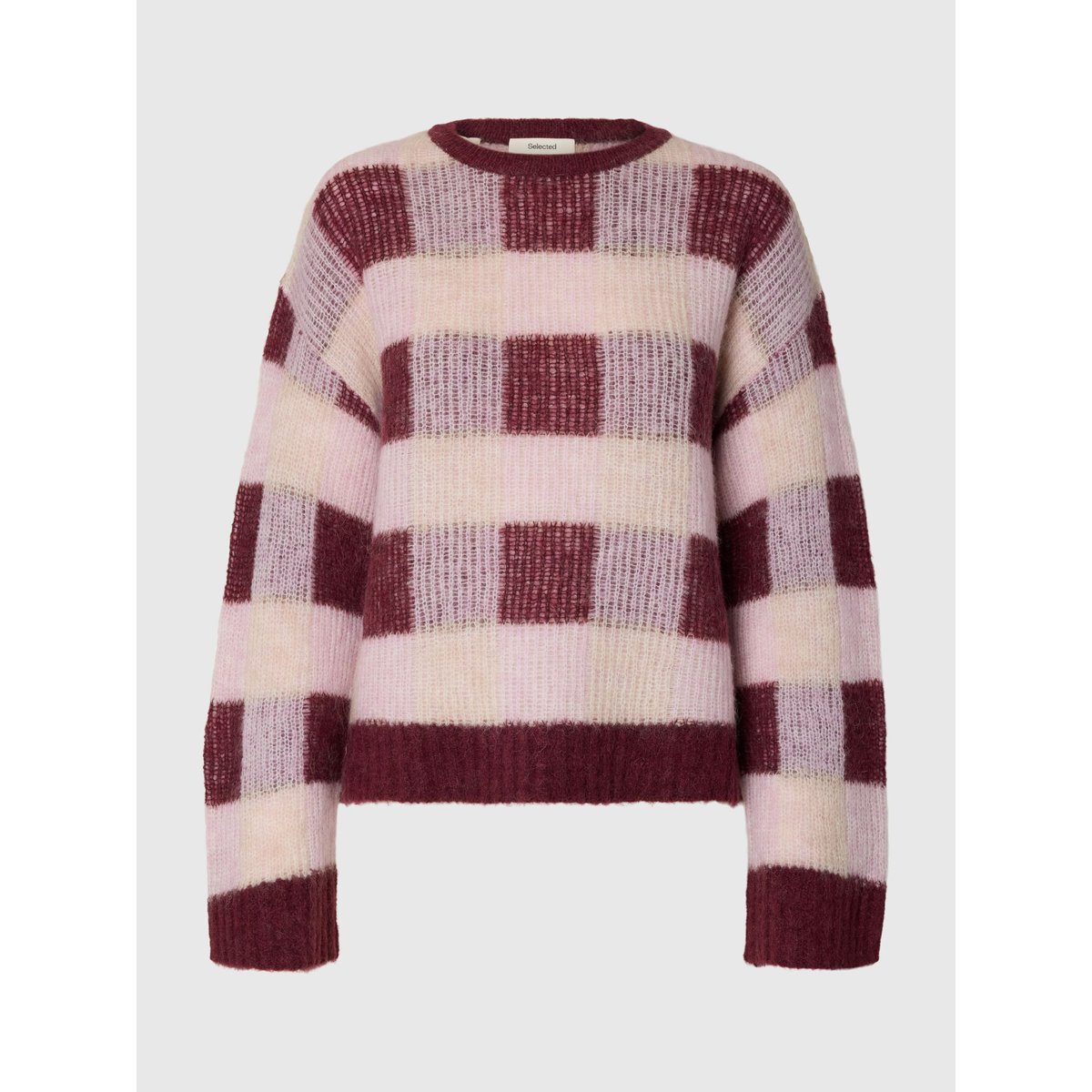 Pull En Maille rouge - tawny port1, SELECTED