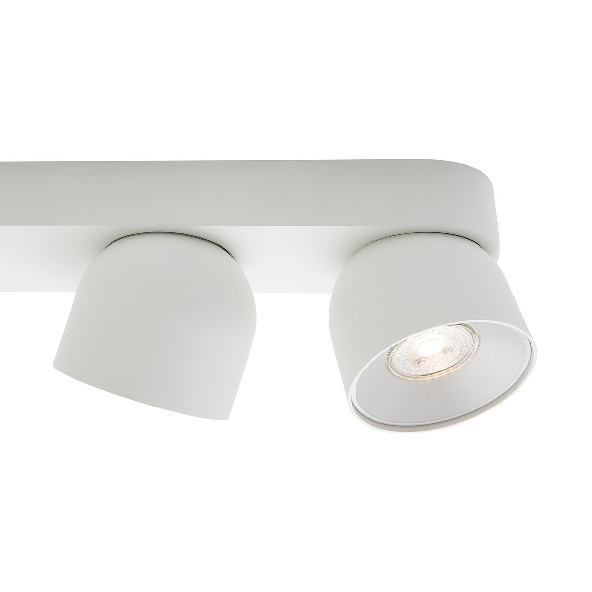 Plafonnier 4-spots éclairage directionnel en métal, PITCHER blanc, NORDLUX