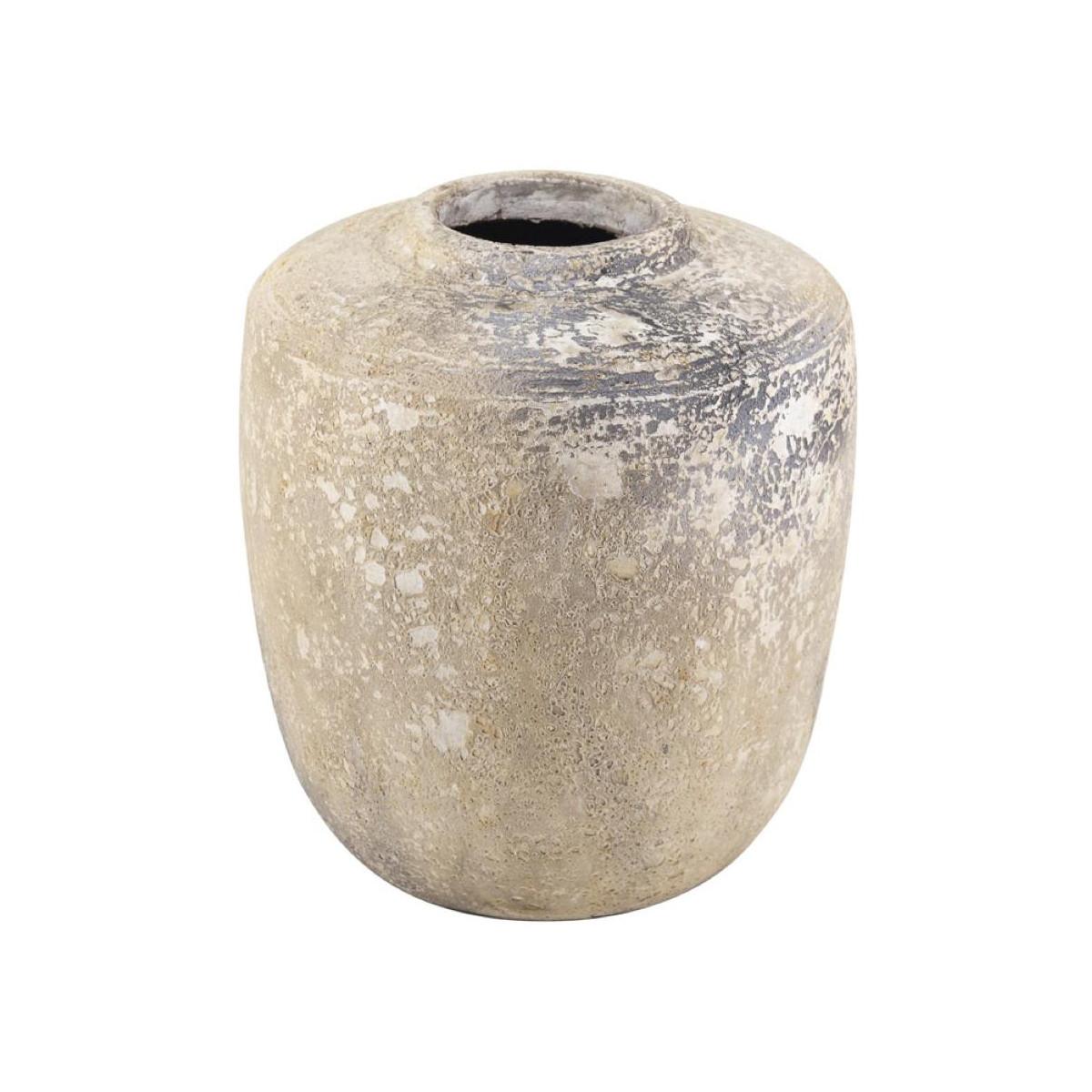 Vase argile marron, DECORATION D’AUTREFOIS