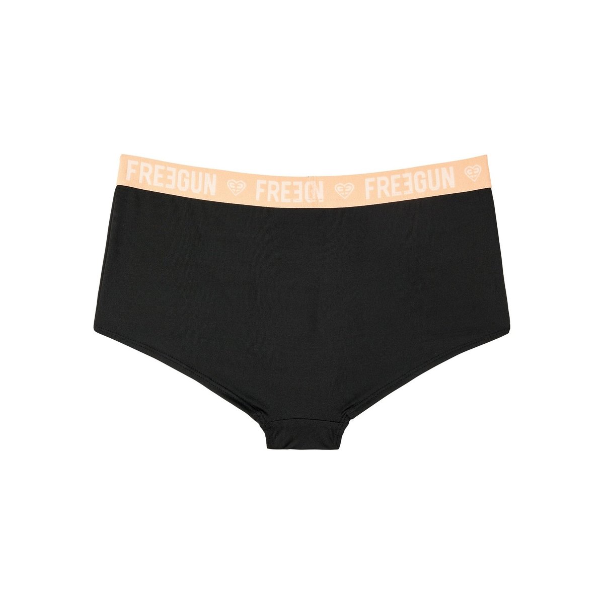 Lot De 4 Shortys Microfibre noir/gris/rouge, FREEGUN