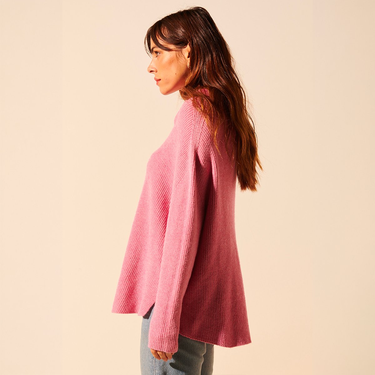 Pull maille ERIC rose antique, BENOA