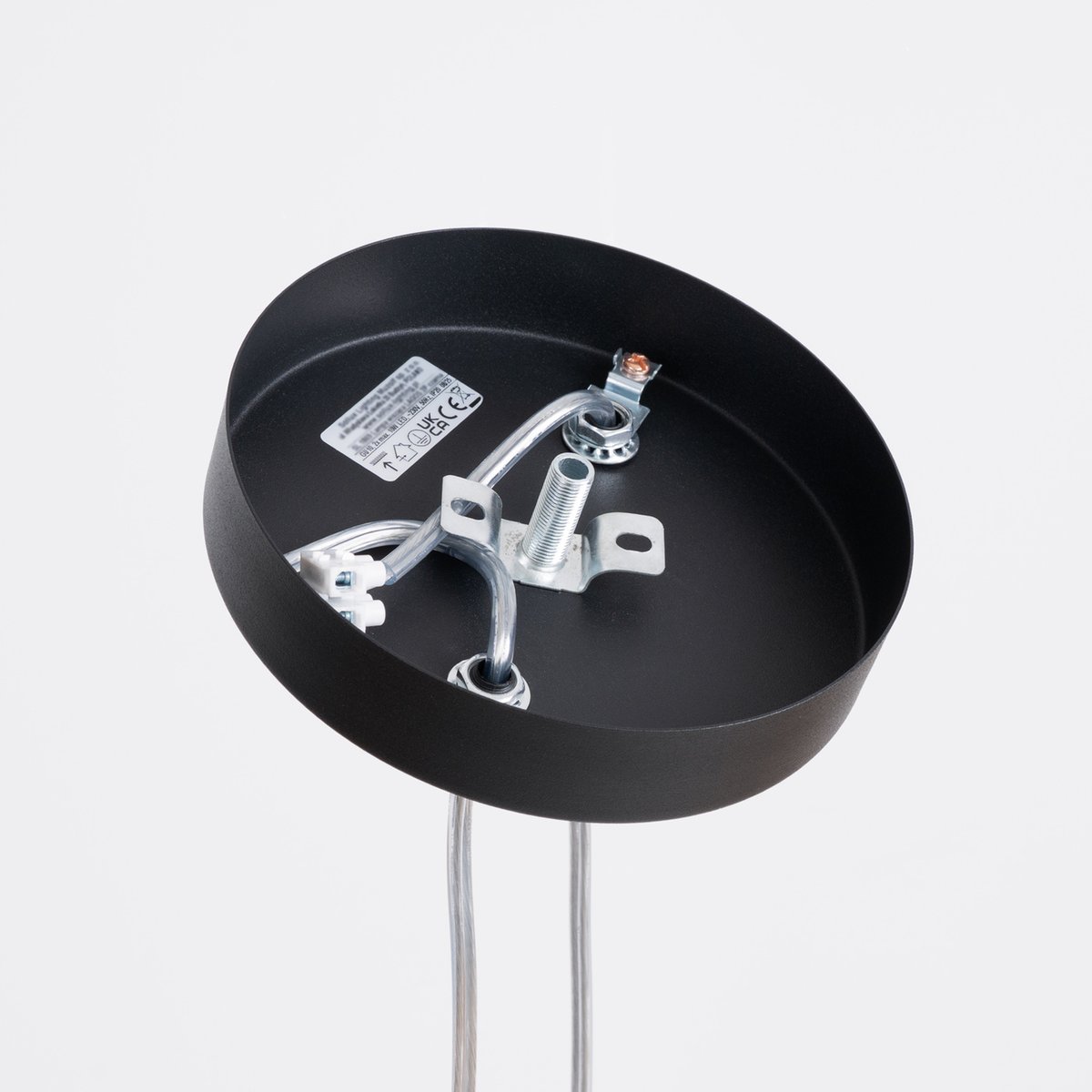 Suspension Acier Noir GU10 2 Lagos noir, EDEN
