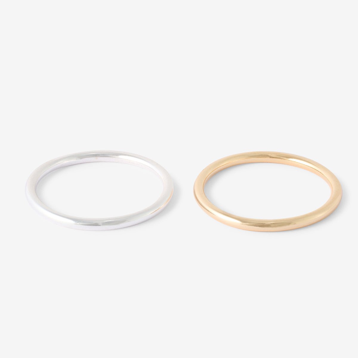 Set de 2 joncs doré et argenté argenté, BALABOOSTE