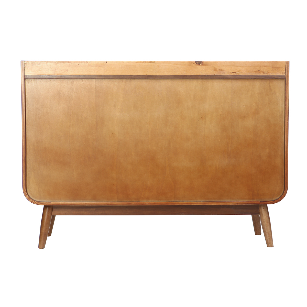 Buffet scandinave en bois 2 portes L122 cm HALLEN noyer, MILIBOO