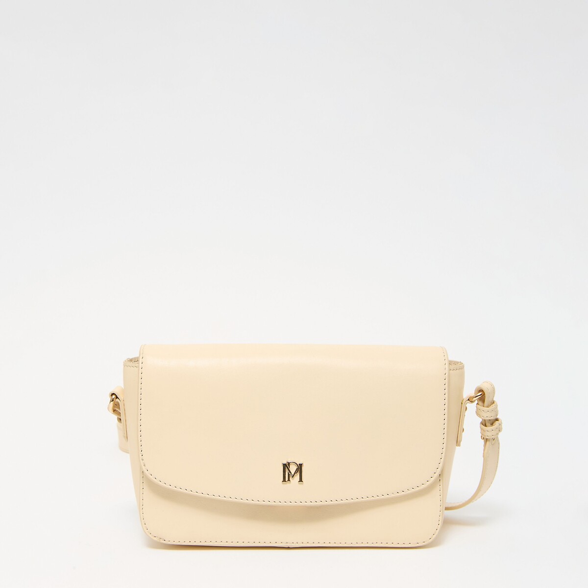 Sac porté épaule en cuir, STEPH crème, PETITE MENDIGOTE