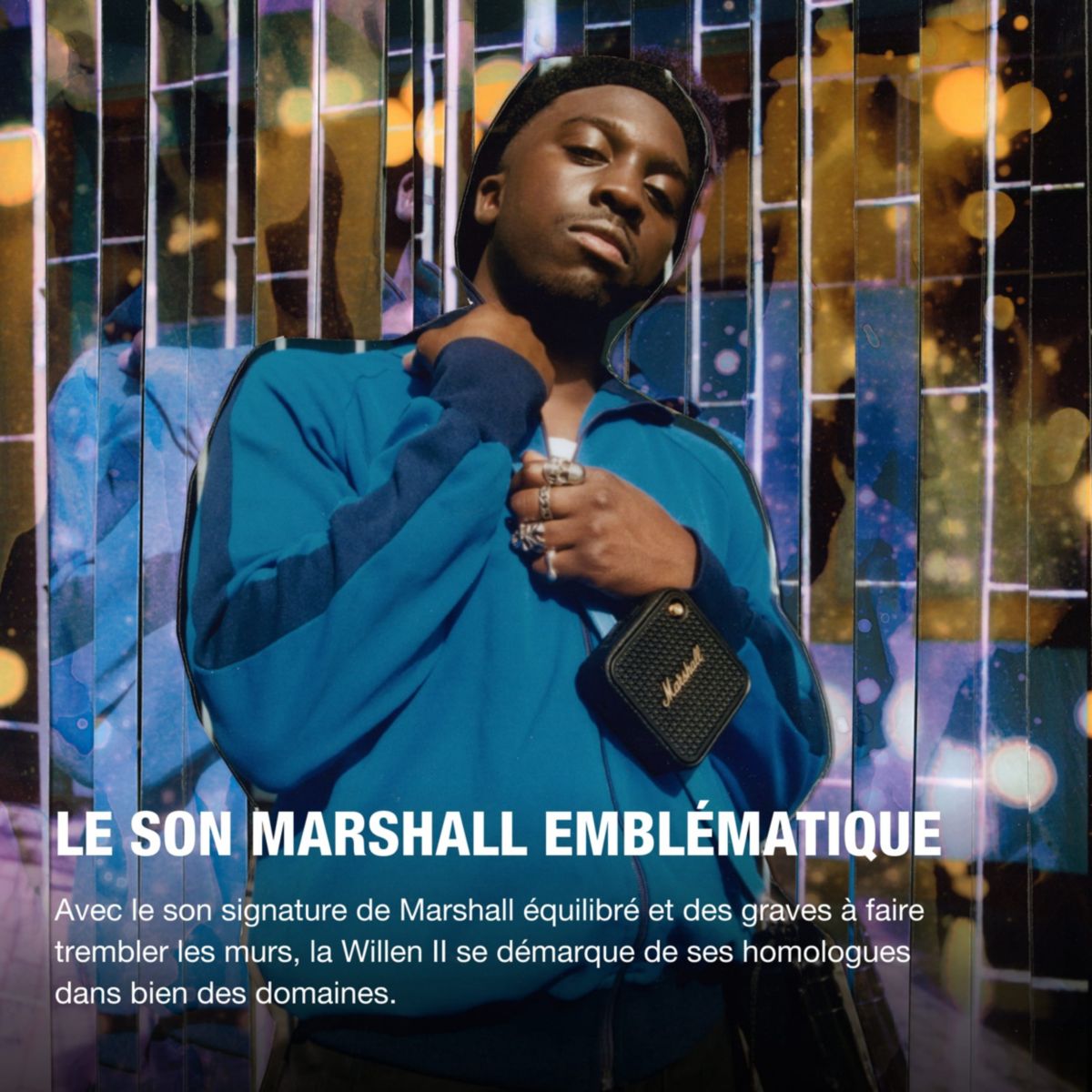 Enceinte portable Willen II Black & Brass noir, MARSHALL