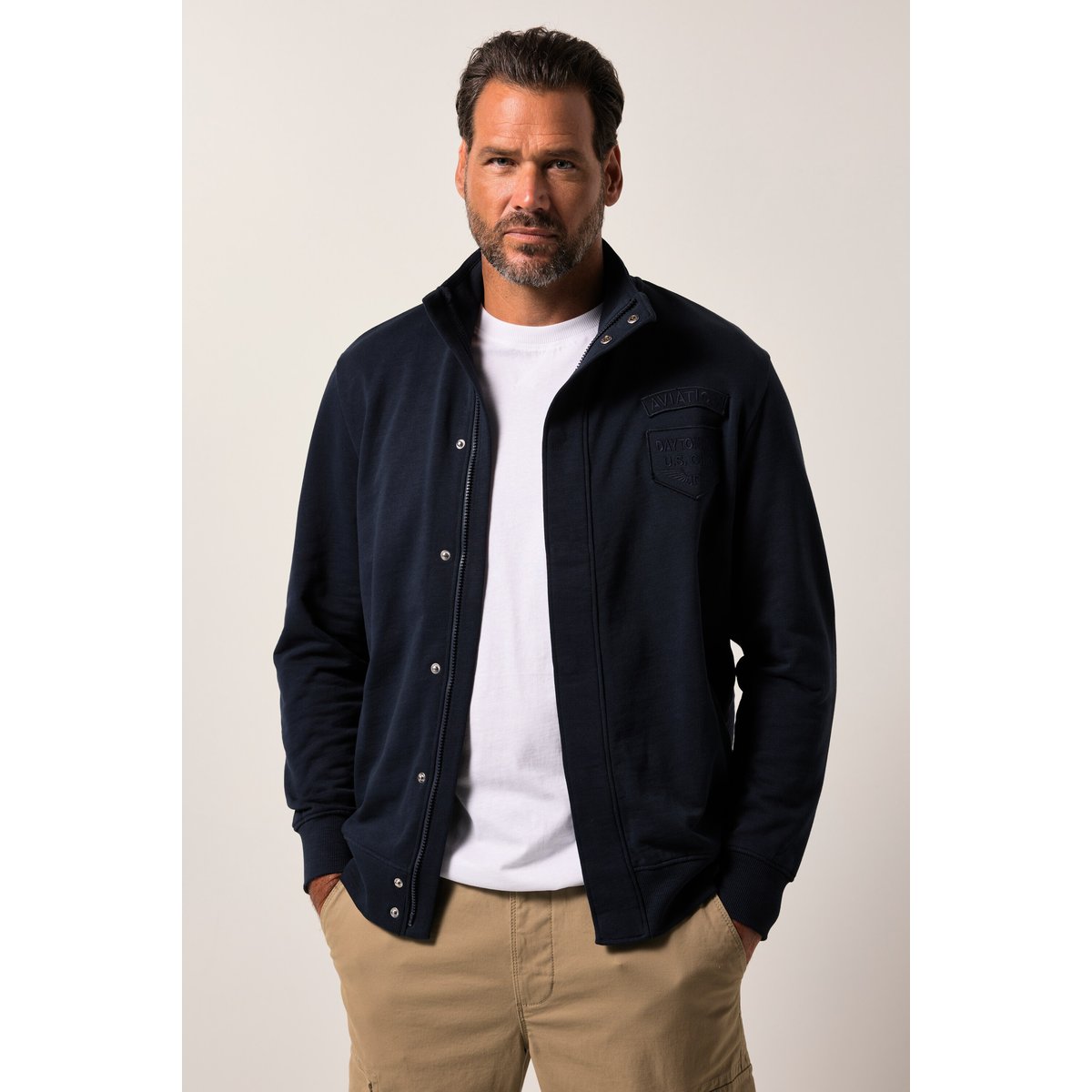Veste en molleton bleu marine, JP1880