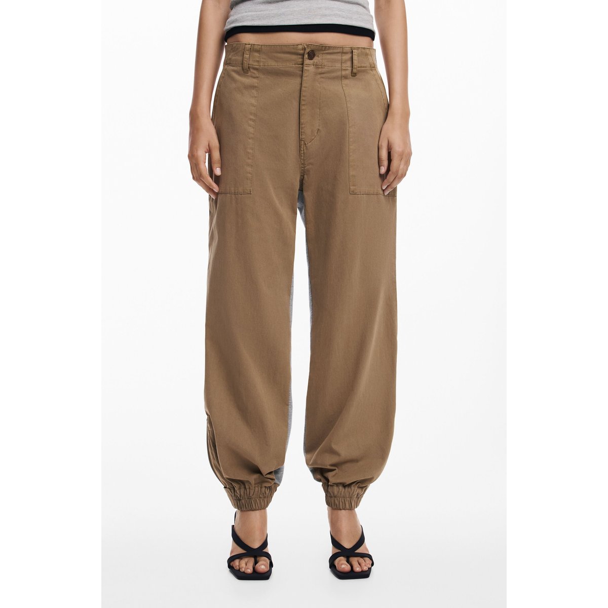 Pantalon hybride jogger marron, DESIGUAL