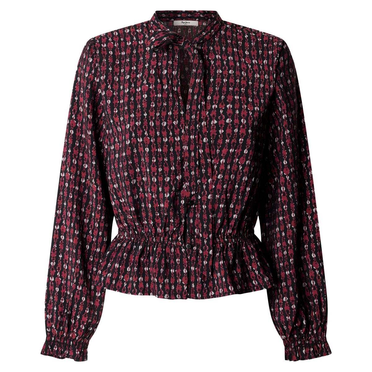Blouse Fluide À Imprimé Ikat rouge baie, PEPE JEANS
