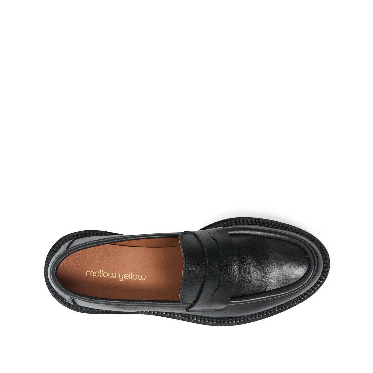 Mocassin en cuir JEAN noir, MELLOW YELLOW