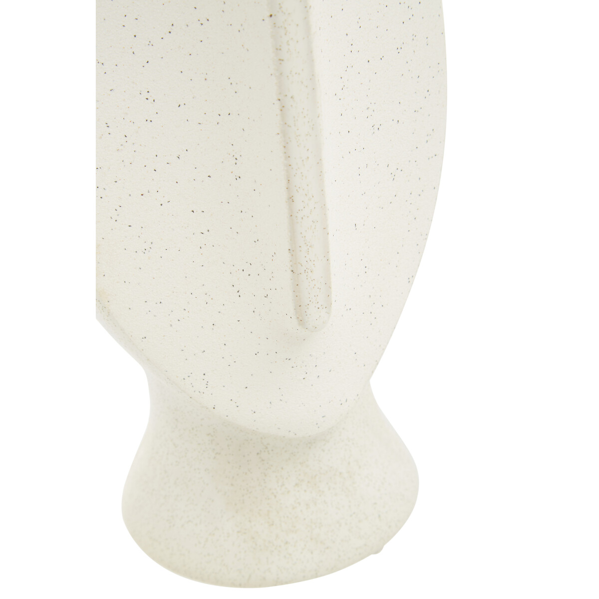 26cm Beige Stoneware Face-shape Vase beige, ÉDITÉ