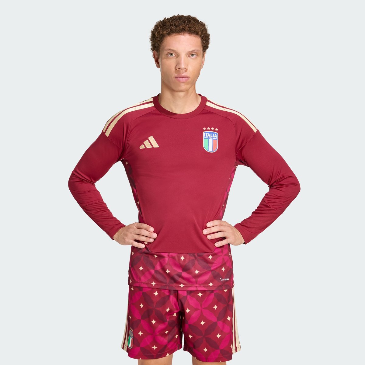Maillot Manches Longues Gardien De But Domicile Italie 26 Maillot Manches Longues Gardien De But Domicile Italie 26 team coll burgundy 2, adidas Performance