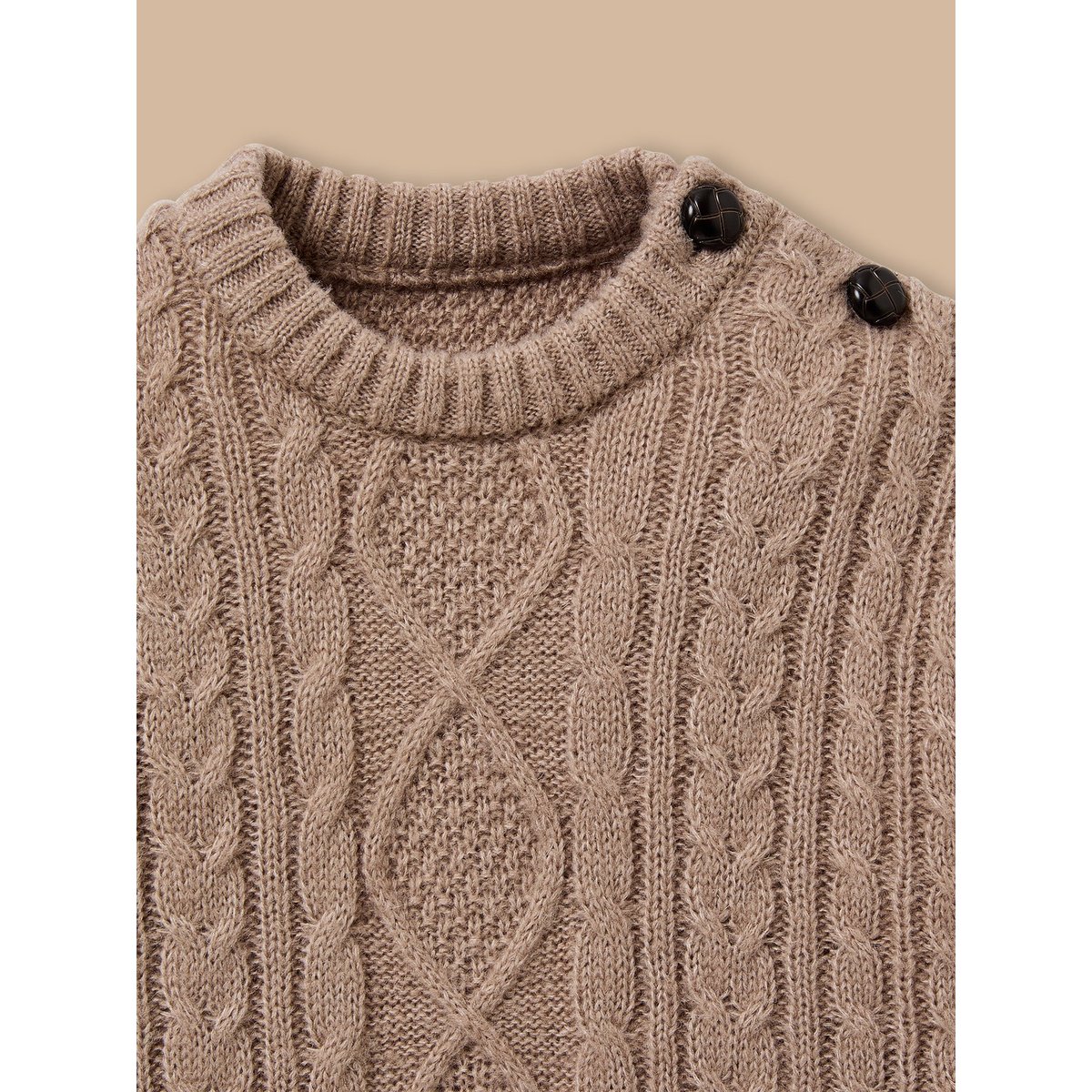 Pull torsadé beige, CYRILLUS